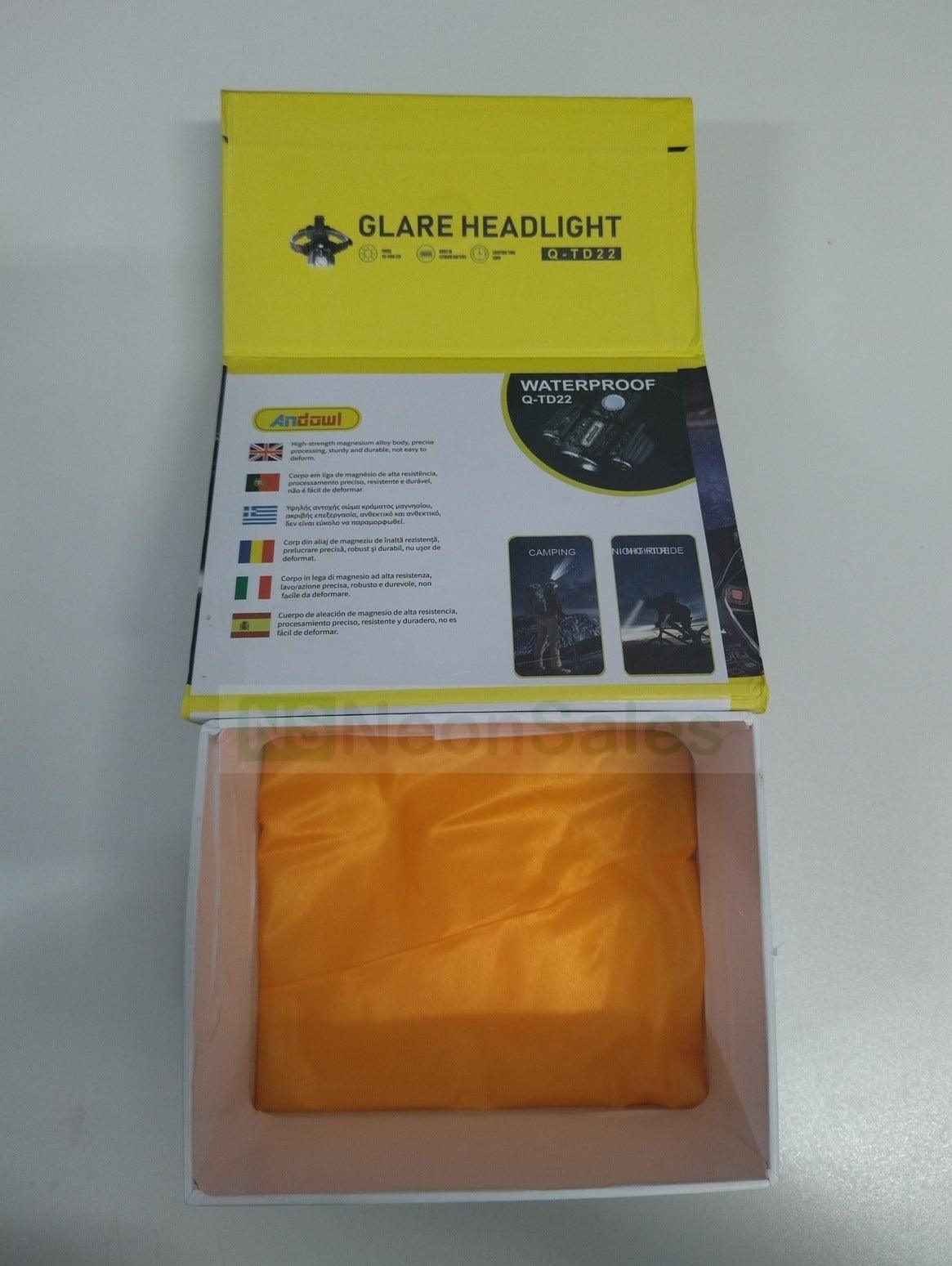 ANDOWL RECHARGEABLE GLARE HEADLIGHT 600M - Q-TD22 - NeonSales {{ shop.shopifyCountryName }}
