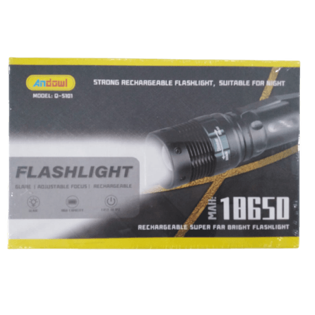 ANDOWL RECHARGEABLE NIGHT FLASHLIGHT:Q-5101 - NeonSales {{ shop.shopifyCountryName }}