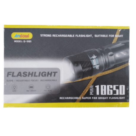 ANDOWL RECHARGEABLE NIGHT FLASHLIGHT:Q-5101 - NeonSales South Africa