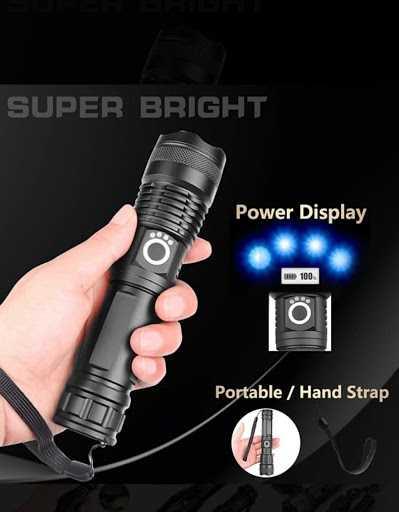 ANDOWL RECHARGEABLE SUPER TORCH Q-5110 - NeonSales South Africa