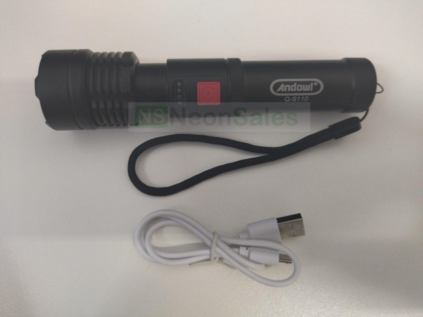 ANDOWL RECHARGEABLE SUPER TORCH Q-5110 - NeonSales South Africa