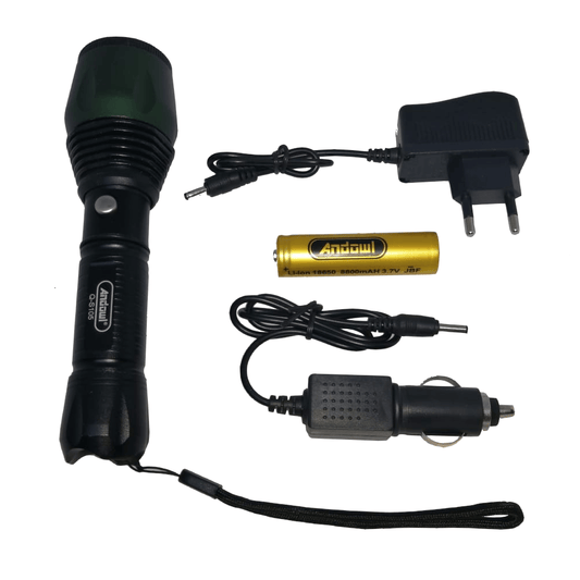 ANDOWL RECHARGEABLE ULTRA BRIGHT TORCH Q-5105 - NeonSales {{ shop.shopifyCountryName }}