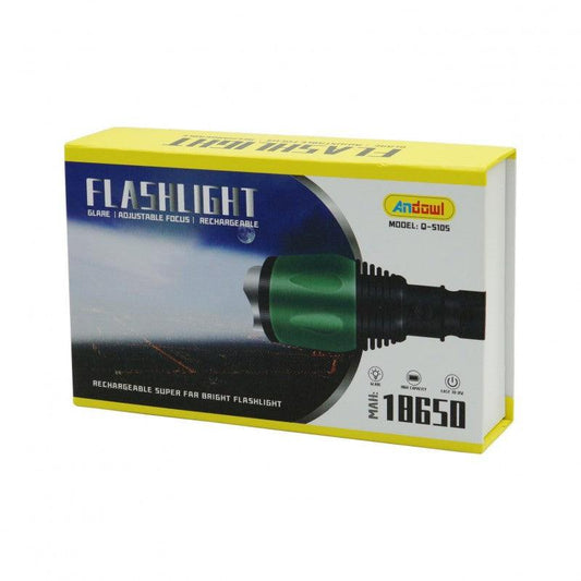 ANDOWL RECHARGEABLE ULTRA BRIGHT TORCH Q-5105 - NeonSales {{ shop.shopifyCountryName }}