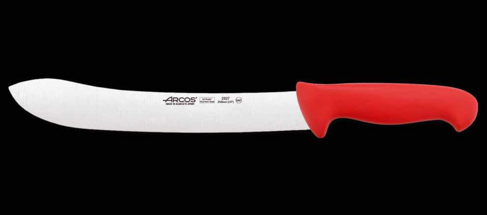ARCOS BUTCHER KNIFE RED 250 MM - NeonSales {{ shop.shopifyCountryName }}