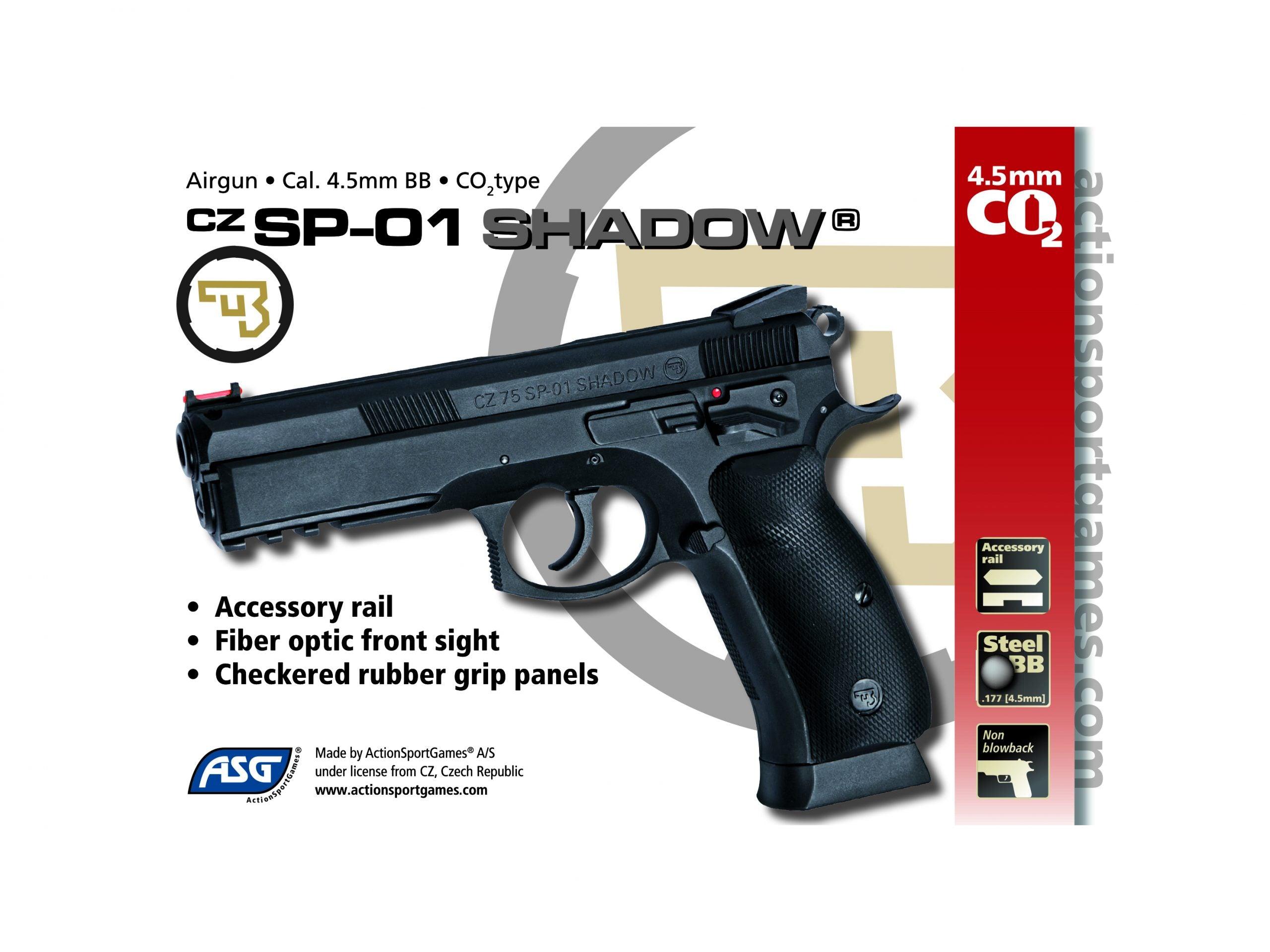 ASG 17526 CZ SP-01 SHADOW CO2 PISTOL - 4.5MM CAL - NeonSales South Africa