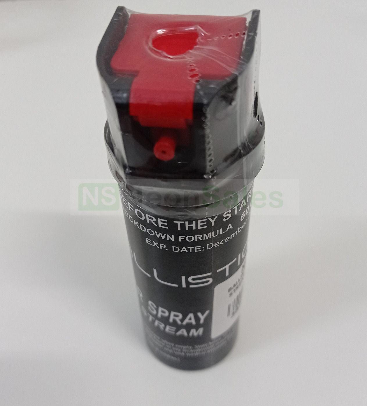 BALLISTIC 60ML DIRECT STREAM PEPPER SPRAY - NeonSales {{ shop.shopifyCountryName }}