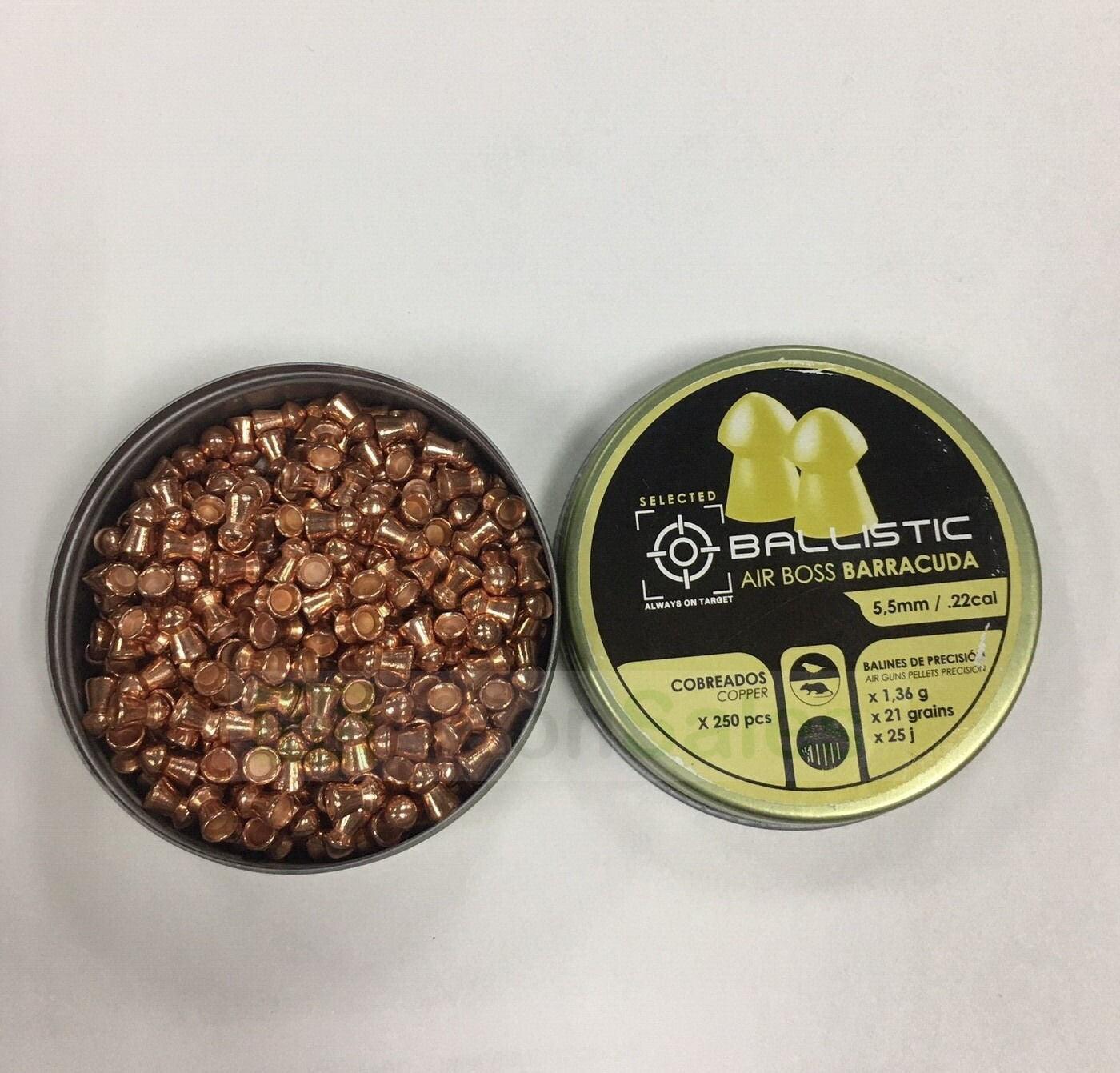BALLISTIC AIR BOSS BARACUDA .22 (21GR) - 250's - NeonSales {{ shop.shopifyCountryName }}