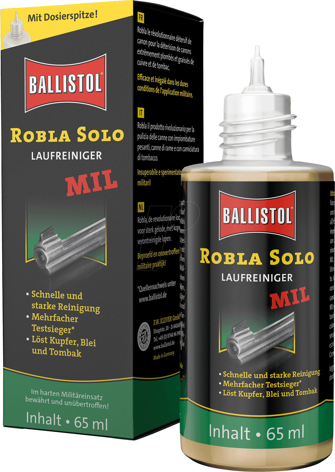 BALLISTOL ROBLA SOLO MIL - BARREL CLEANSER - 65ML - NeonSales South Africa