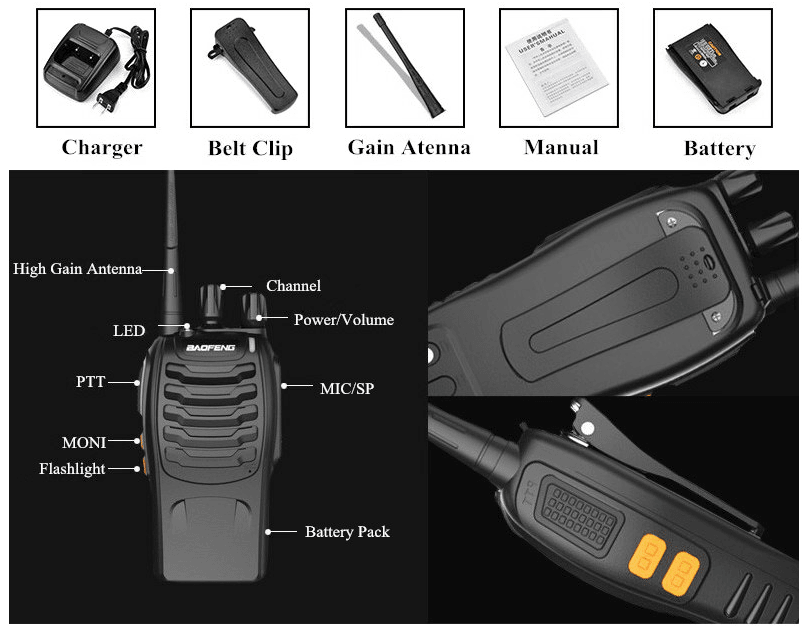 BAOFENG BF-888S GMRS RADIO (3W) - SET OF 2 - NeonSales {{ shop.shopifyCountryName }}