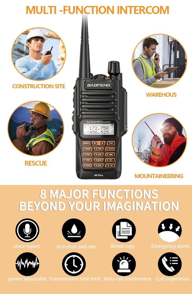 BAOFENG UV-9R UHF/VHF TRANSCEIVER RADIO - NeonSales South Africa