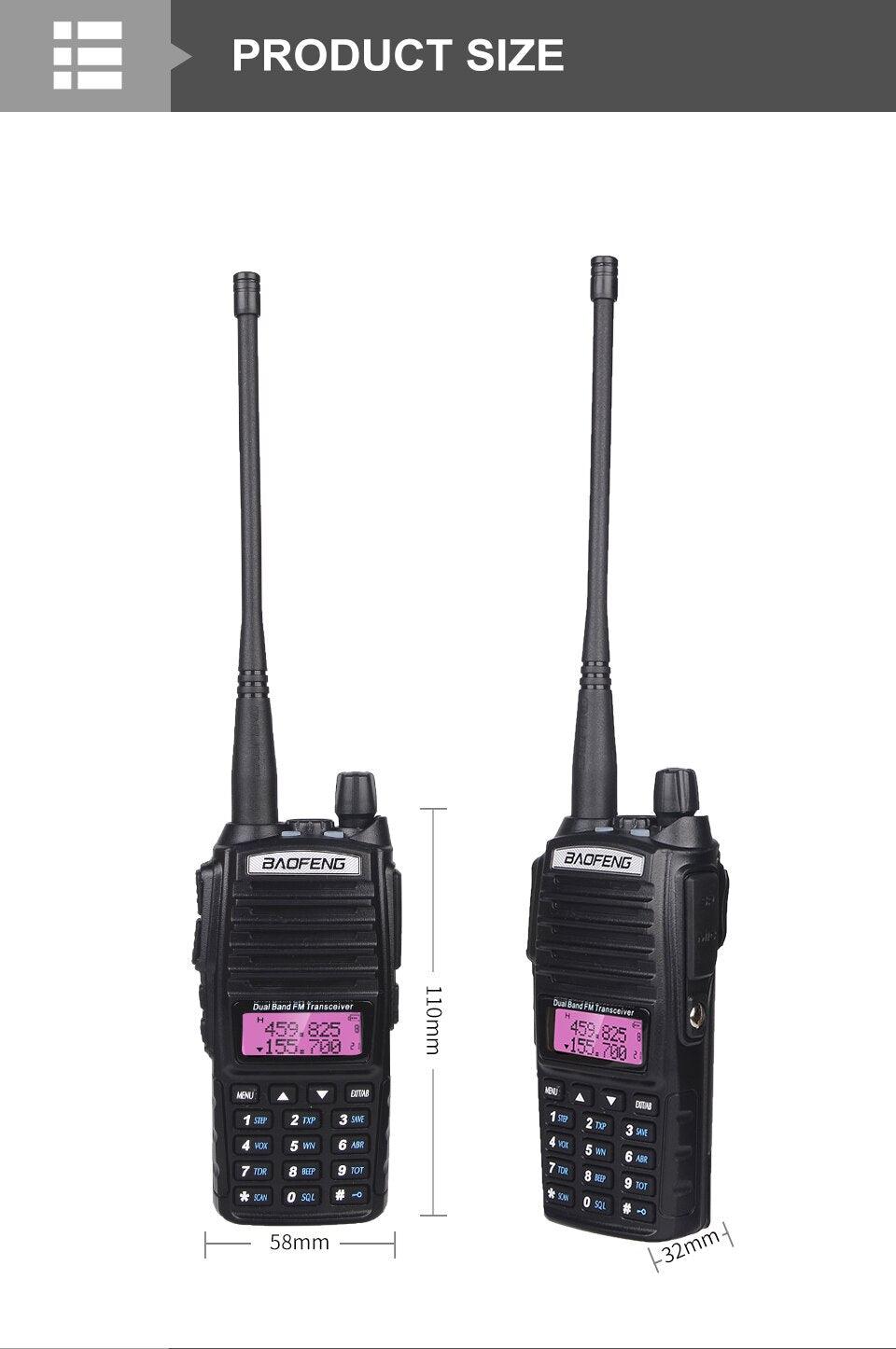 BAOFENG UV82 VHF/UHF TRANSCEIVER RADIO - NeonSales South Africa