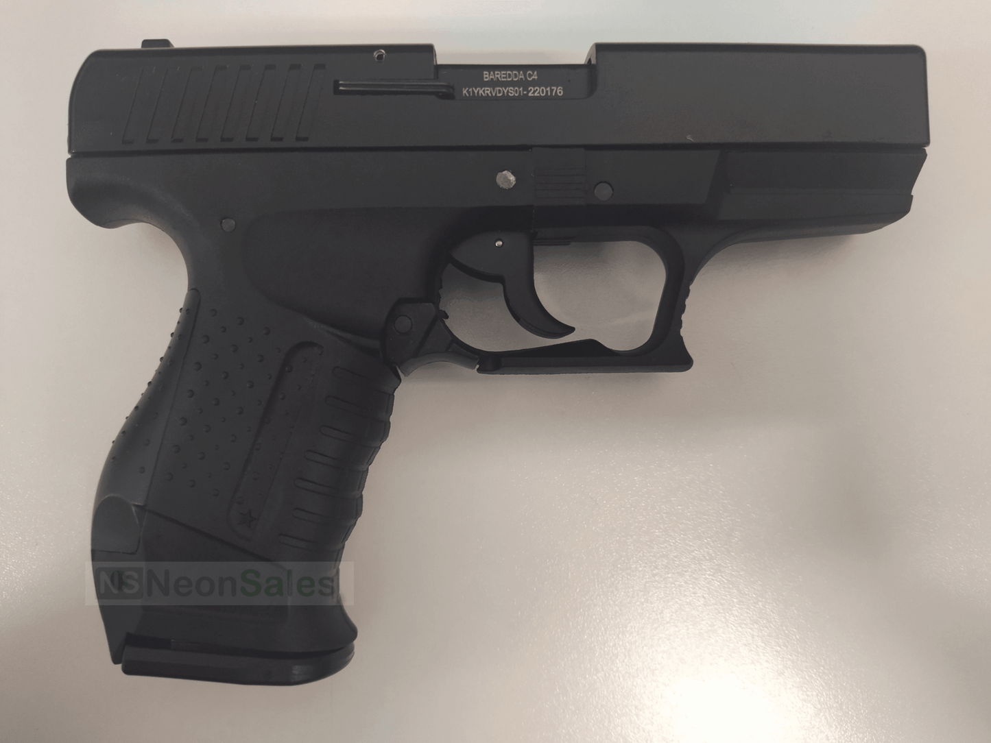 BAREDDA MODEL C4 BLANK GUN - BLACK - NeonSales {{ shop.shopifyCountryName }}