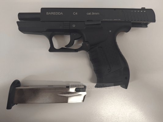 BAREDDA MODEL C4 BLANK GUN - BLACK - NeonSales {{ shop.shopifyCountryName }}