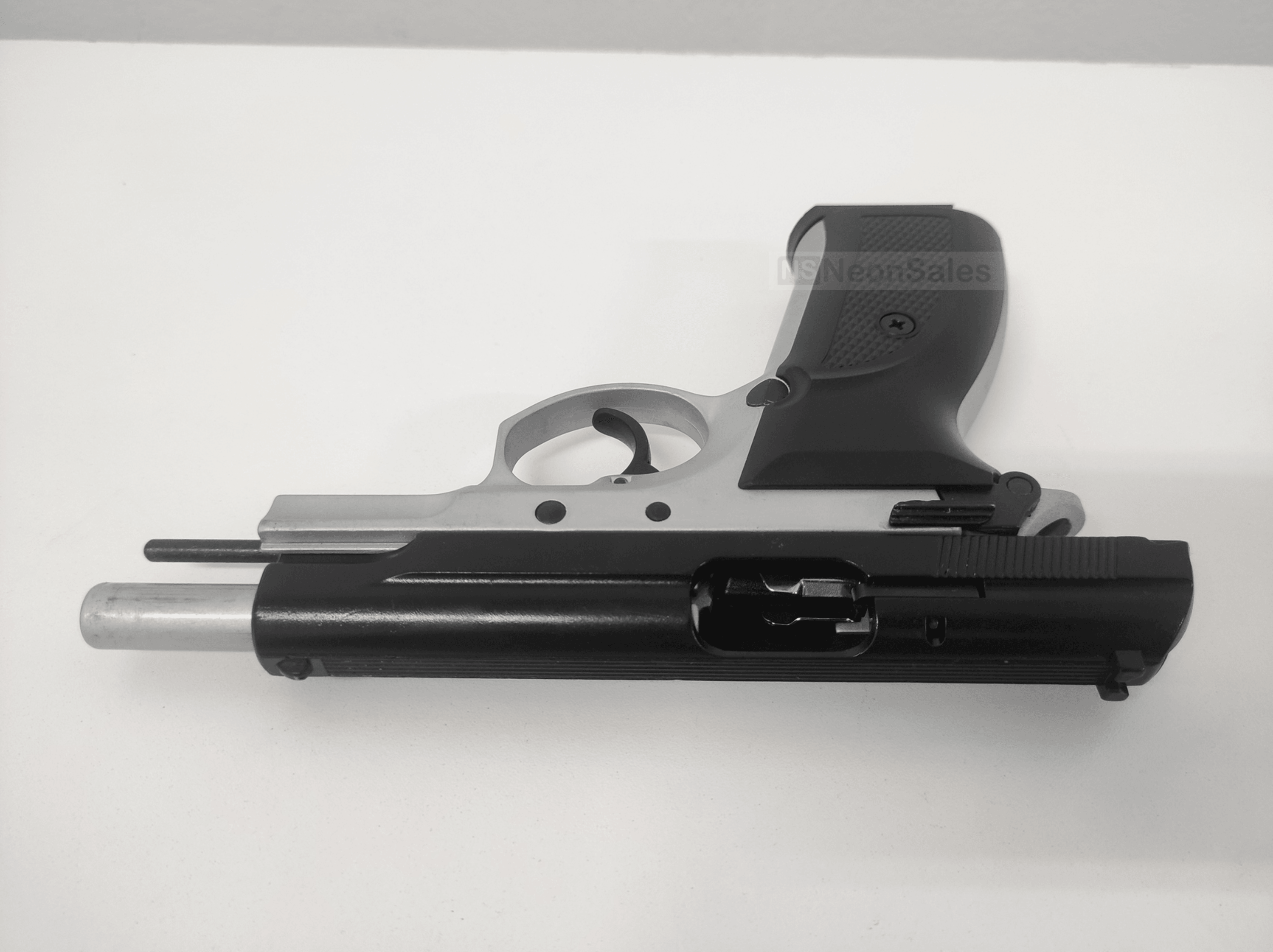 BAREDDA S56 BLANK GUN - BLACK & WHITE - NeonSales South Africa