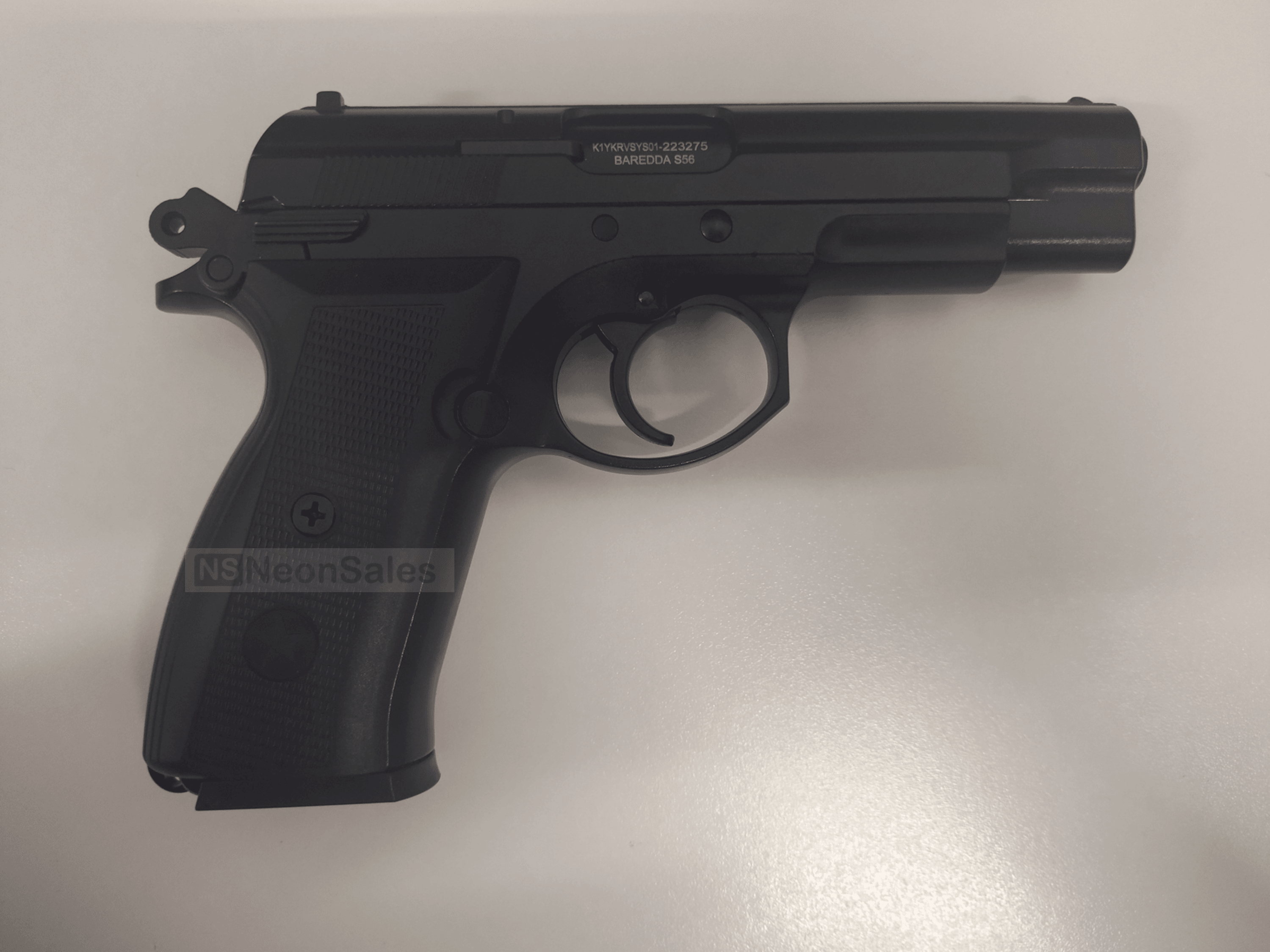 BAREDDA S56 BLANK GUN - BLACK - NeonSales South Africa