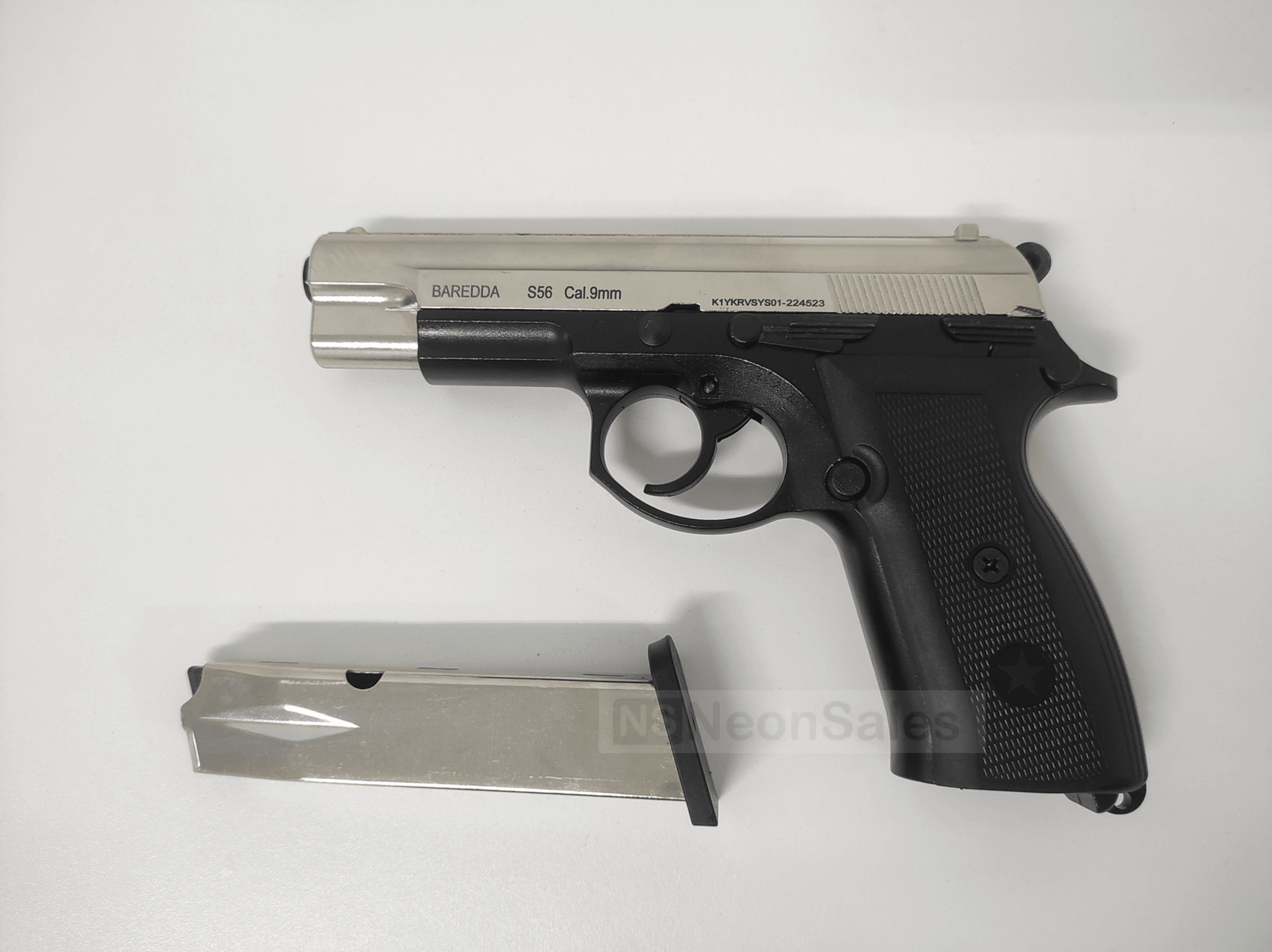 BAREDDA S56 BLANK GUN - CHROME DT - NeonSales South Africa