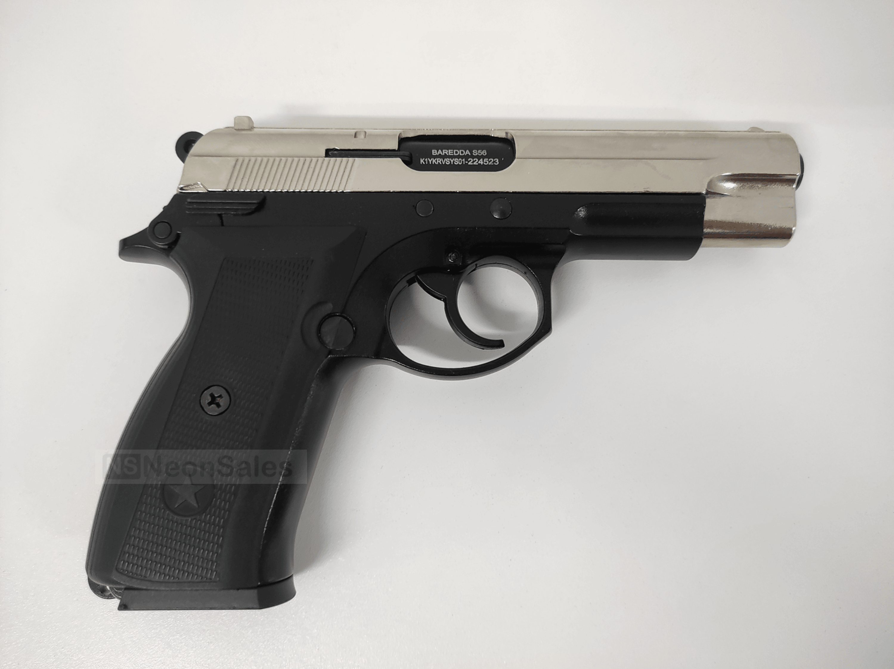 BAREDDA S56 BLANK GUN - CHROME DT - NeonSales South Africa