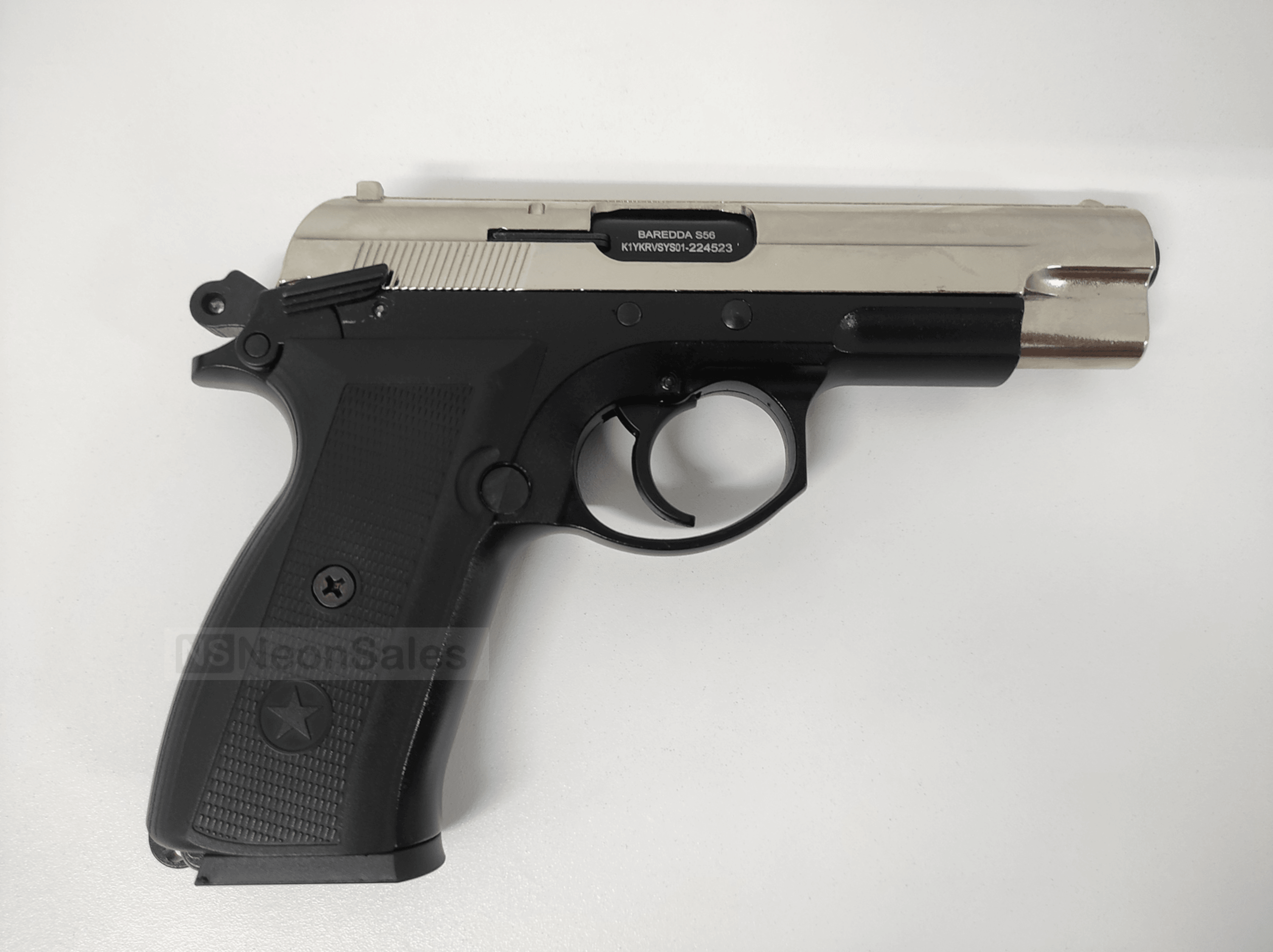 BAREDDA S56 BLANK GUN - CHROME DT - NeonSales South Africa