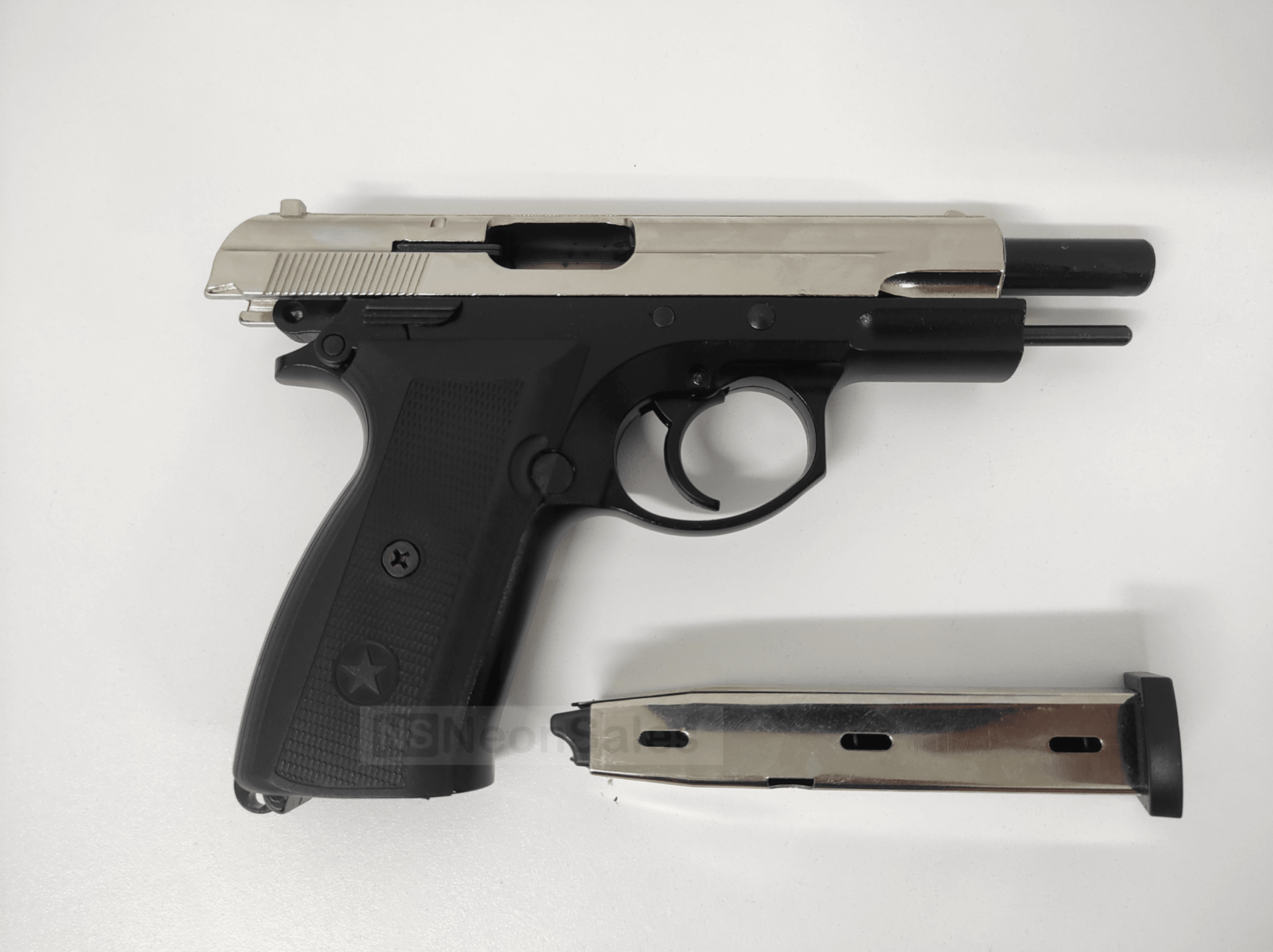 BAREDDA S56 BLANK GUN - CHROME DT - NeonSales South Africa