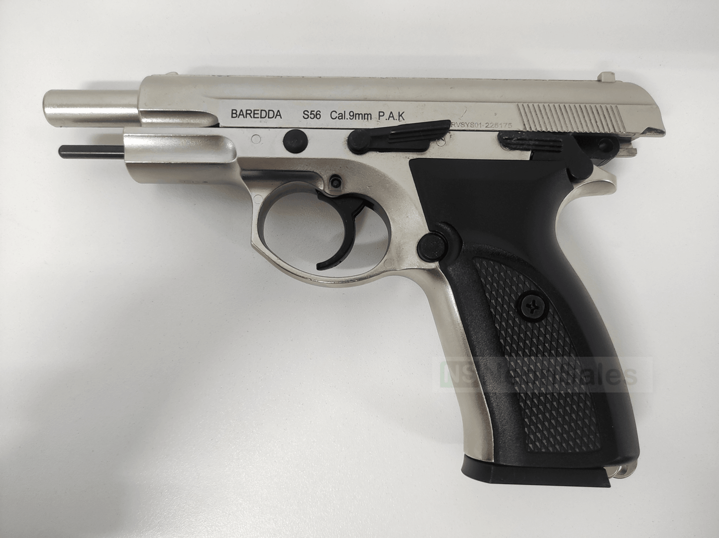 BAREDDA S56 BLANK GUN - SATIN CHROME - NeonSales {{ shop.shopifyCountryName }}