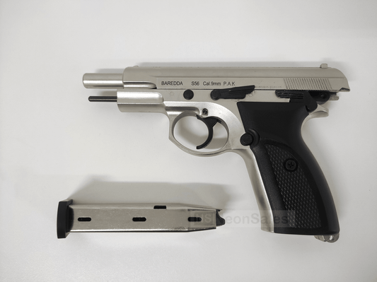 BAREDDA S56 BLANK GUN - SATIN CHROME - NeonSales {{ shop.shopifyCountryName }}