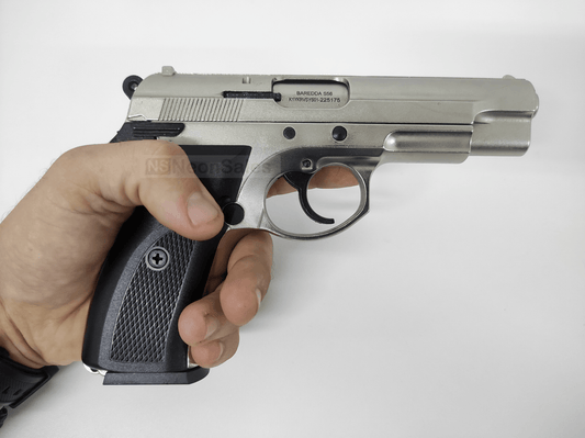 BAREDDA S56 BLANK GUN - SATIN CHROME - NeonSales {{ shop.shopifyCountryName }}