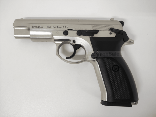 BAREDDA S56 BLANK GUN - SATIN CHROME - NeonSales {{ shop.shopifyCountryName }}