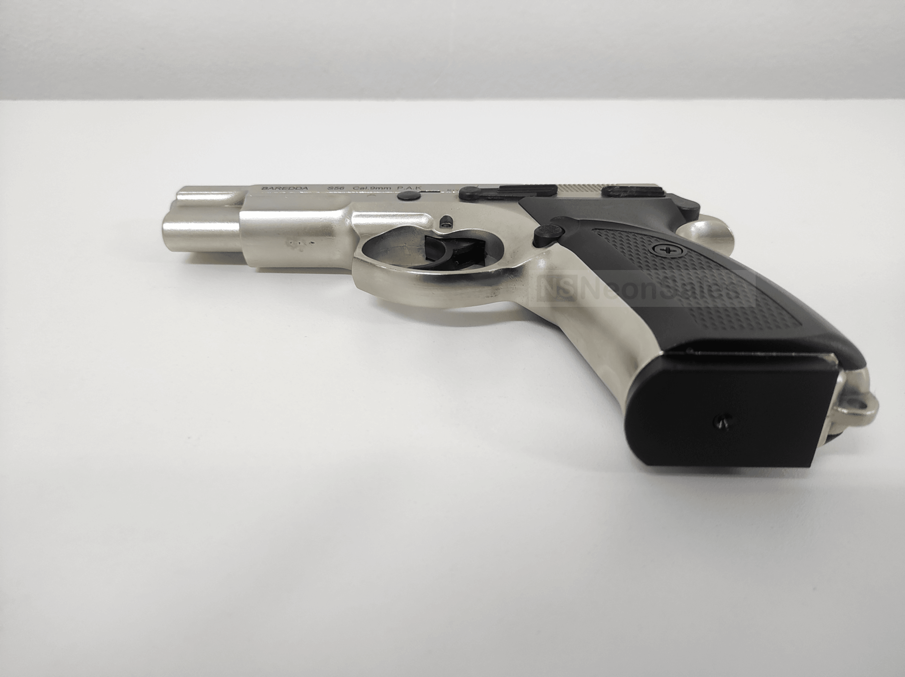 BAREDDA S56 BLANK GUN - SATIN CHROME - NeonSales South Africa