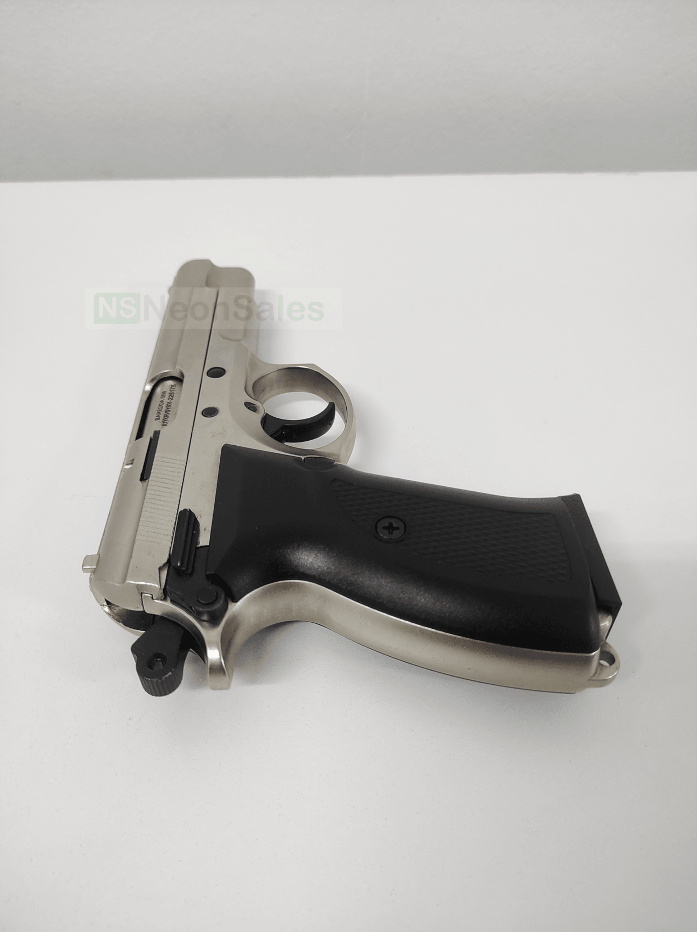 BAREDDA S56 BLANK GUN - SATIN CHROME - NeonSales South Africa