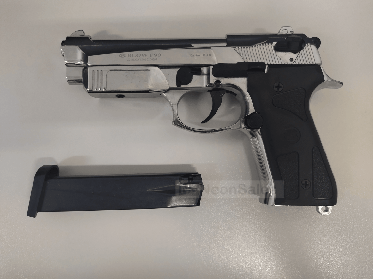 BLOW F90 BLANK GUN - SHINY CHROME - NeonSales {{ shop.shopifyCountryName }}