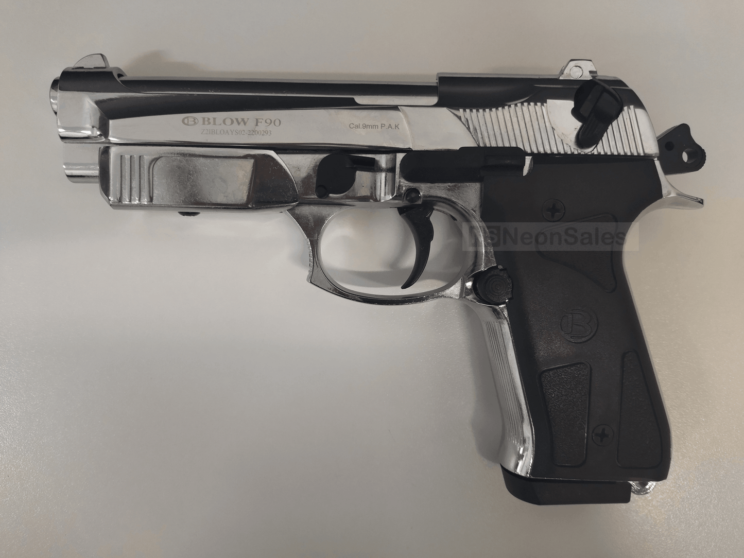 BLOW F90 BLANK GUN - SHINY CHROME - NeonSales {{ shop.shopifyCountryName }}