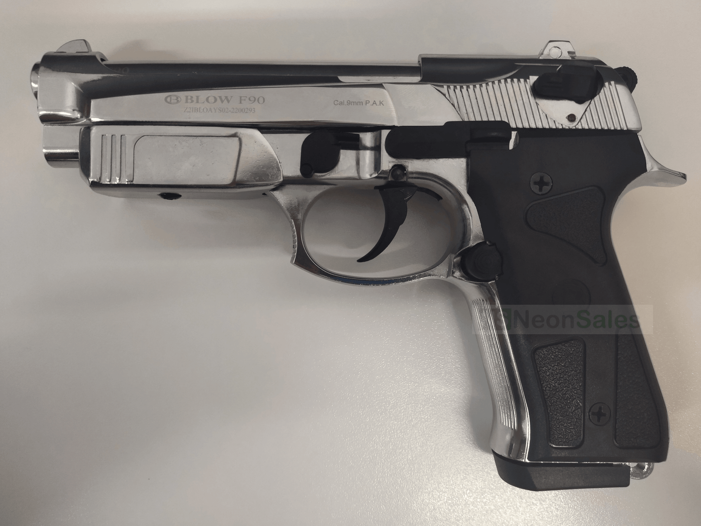 BLOW F90 BLANK GUN - SHINY CHROME - NeonSales {{ shop.shopifyCountryName }}