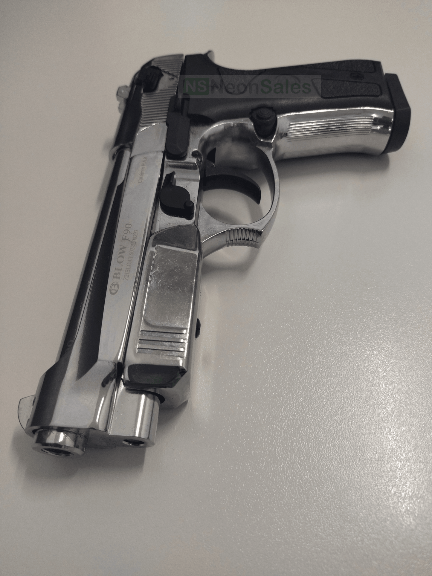 BLOW F90 BLANK GUN - SHINY CHROME - NeonSales {{ shop.shopifyCountryName }}
