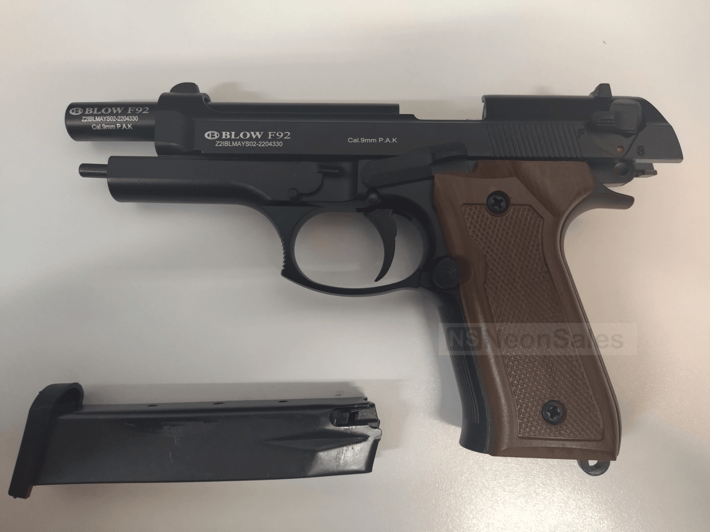BLOW F92 BLANK GUN - BLACK/BROWN - NeonSales {{ shop.shopifyCountryName }}