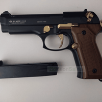 BLOW F92 BLANK GUN - BLACK/GOLD/BROWN - NeonSales {{ shop.shopifyCountryName }}