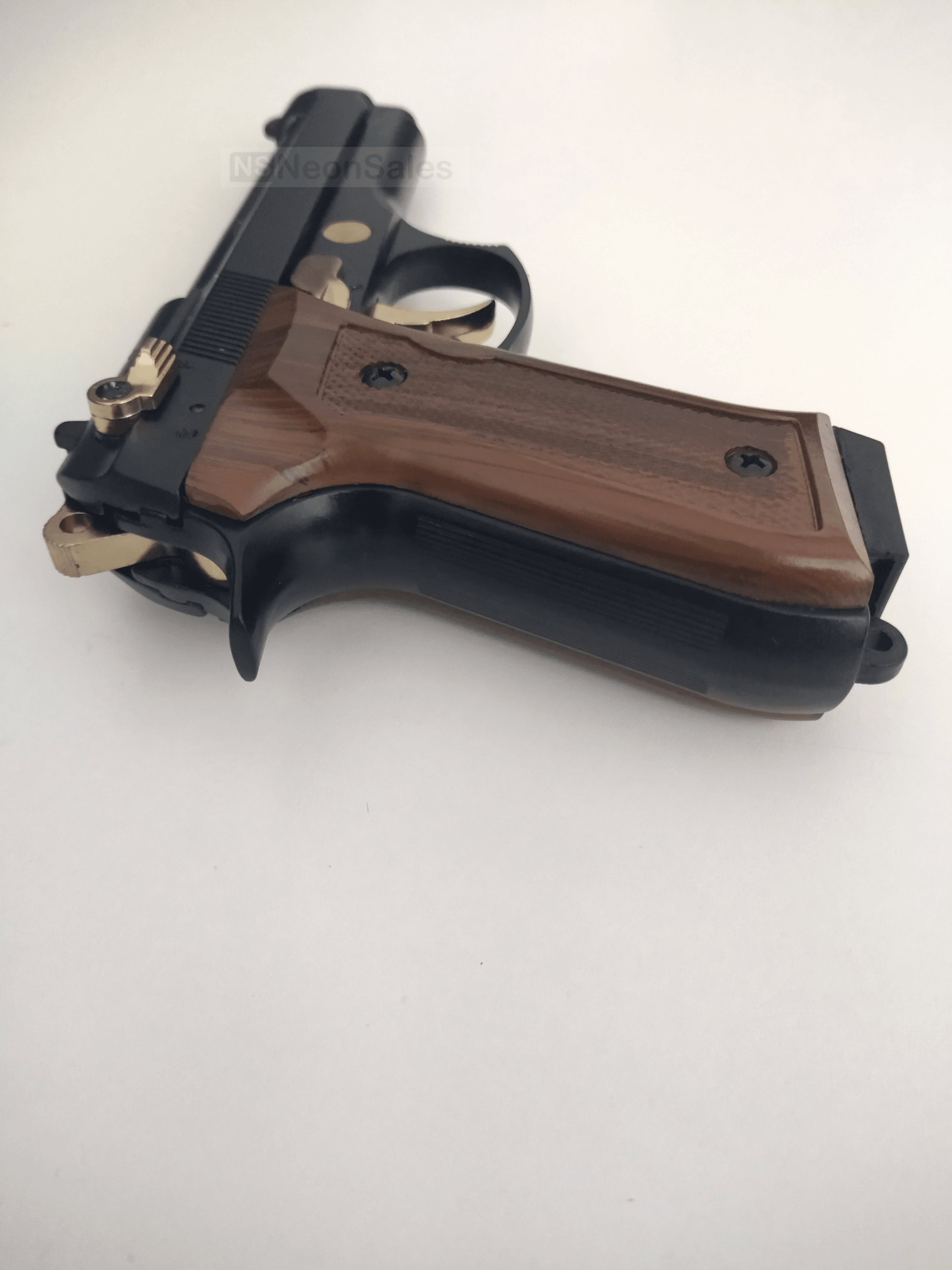 BLOW F92 BLANK GUN - BLACK/GOLD/BROWN - NeonSales {{ shop.shopifyCountryName }}