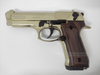BLOW F92 BLANK PISTOL - GOLD W/ FAUX-WOOD GRIPS - NeonSales {{ shop.shopifyCountryName }}