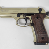 BLOW F92 BLANK PISTOL - GOLD W/ FAUX-WOOD GRIPS - NeonSales {{ shop.shopifyCountryName }}