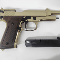 BLOW F92 BLANK PISTOL - GOLD W/ FAUX-WOOD GRIPS - NeonSales {{ shop.shopifyCountryName }}
