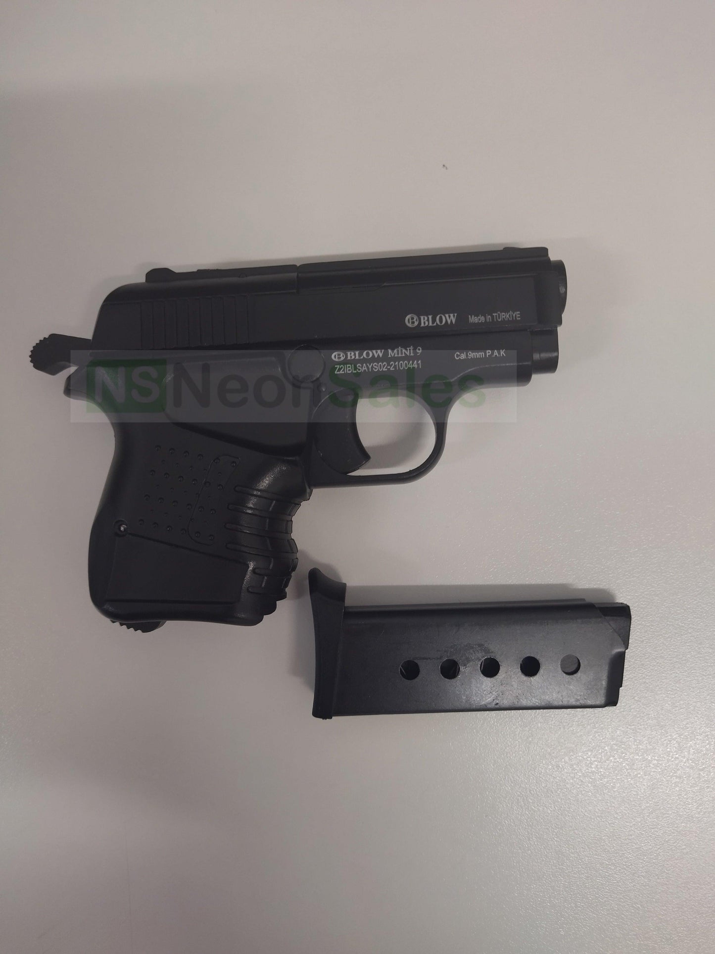 BLOW MINI 9 BLANK GUN - BLACK - NeonSales {{ shop.shopifyCountryName }}