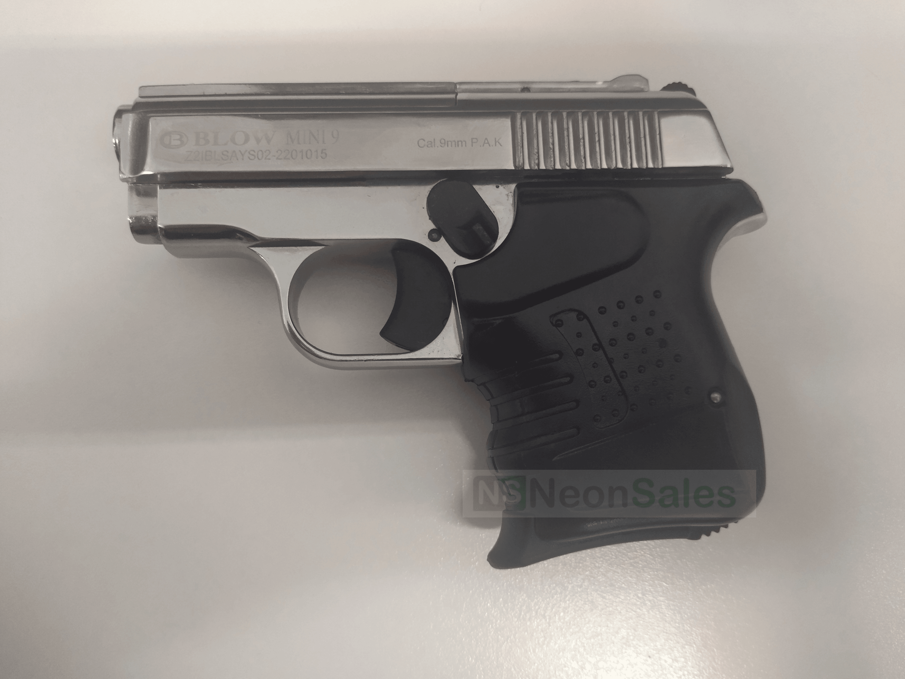 BLOW MINI 9 BLANK GUN - SHINY CHROME - NeonSales South Africa