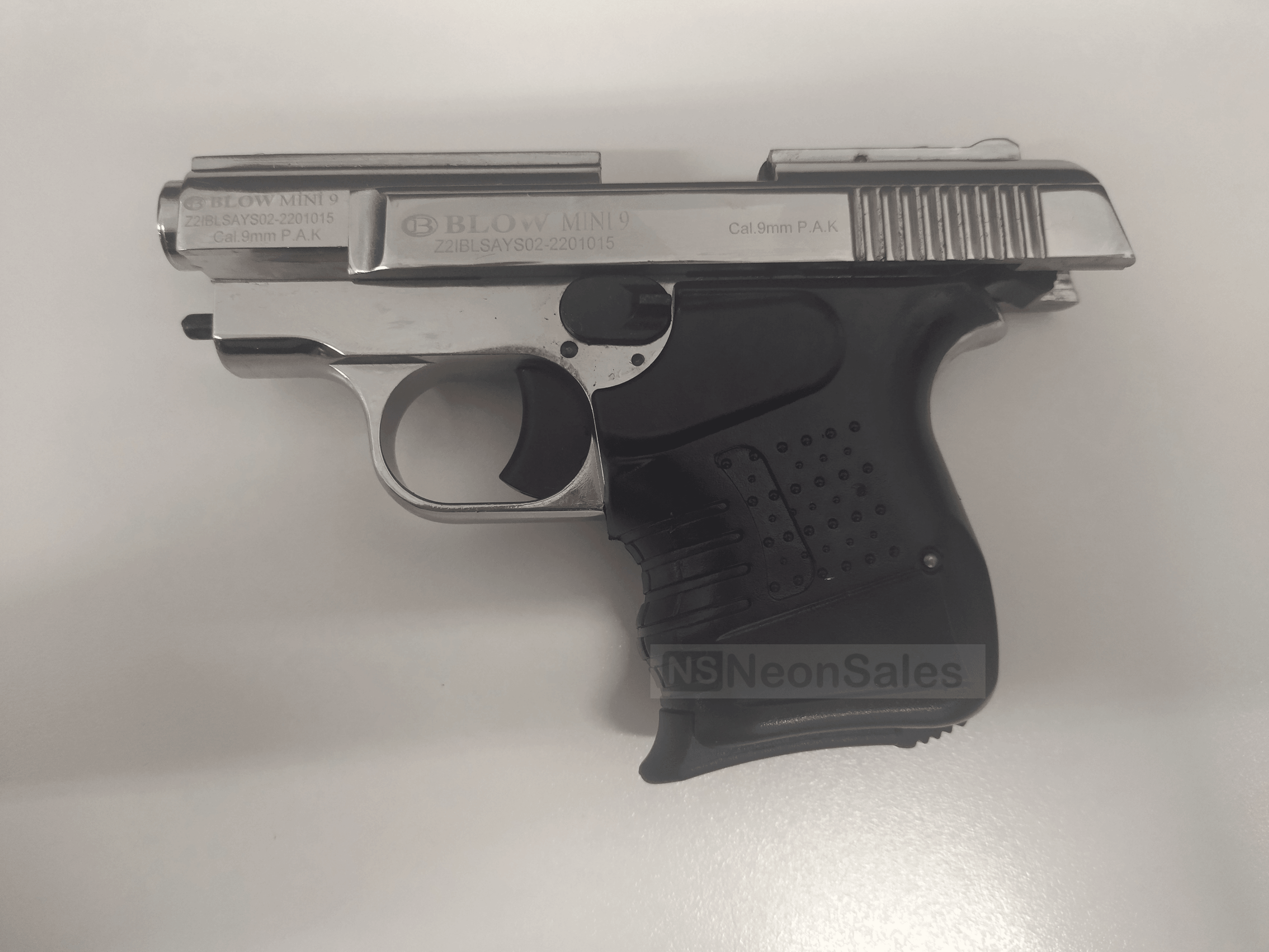 BLOW MINI 9 BLANK GUN - SHINY CHROME - NeonSales South Africa