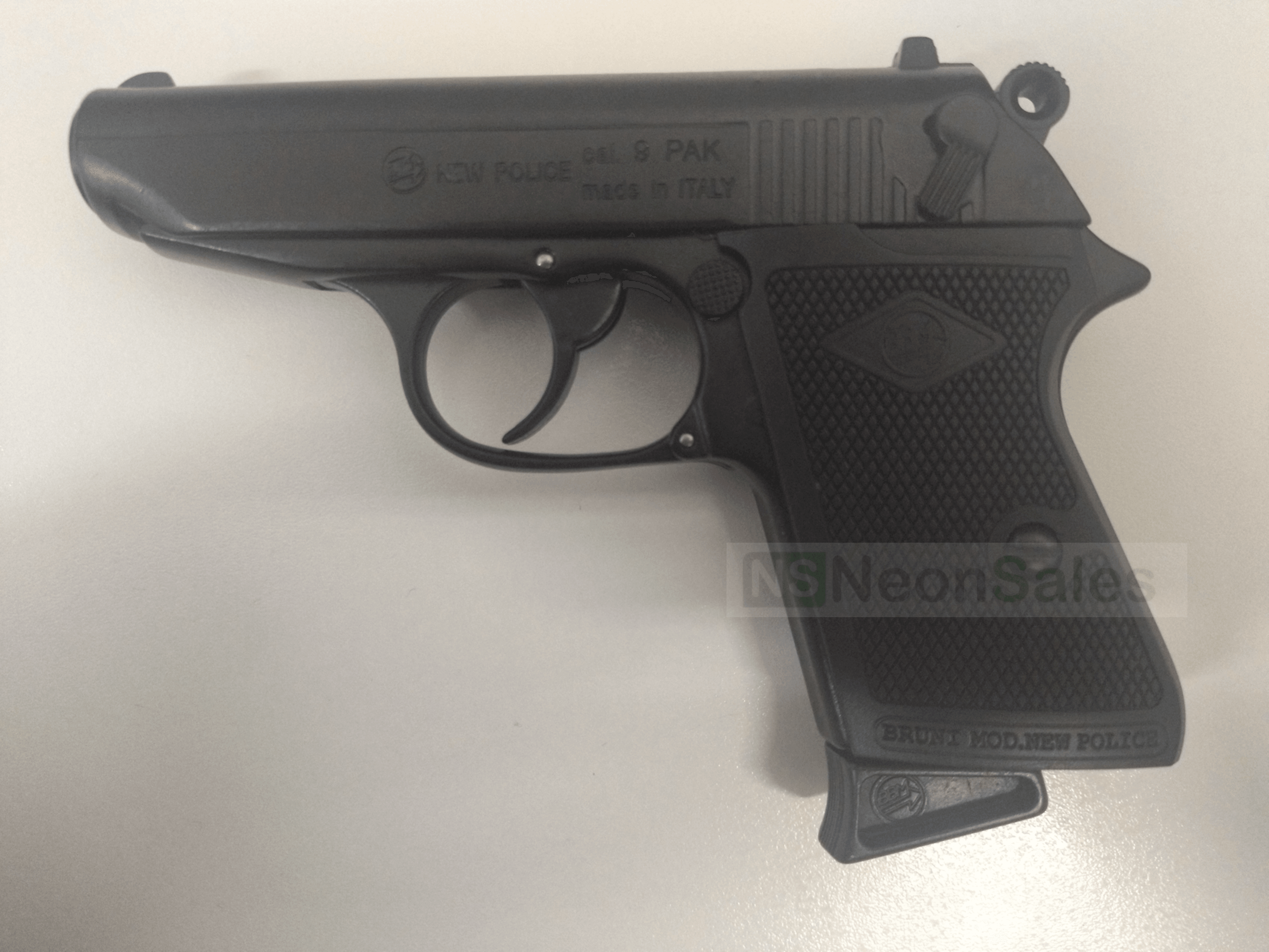 BRUNI NEW POLICE (PPK REPLICA) BLANK GUN - BLACK - NeonSales South Africa