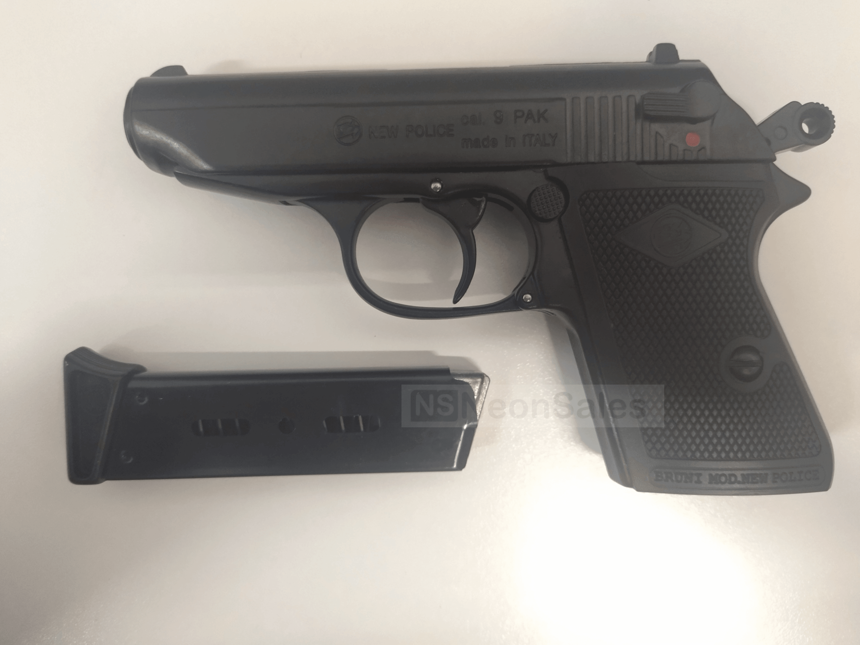 BRUNI NEW POLICE (PPK REPLICA) BLANK GUN - BLACK - NeonSales South Africa