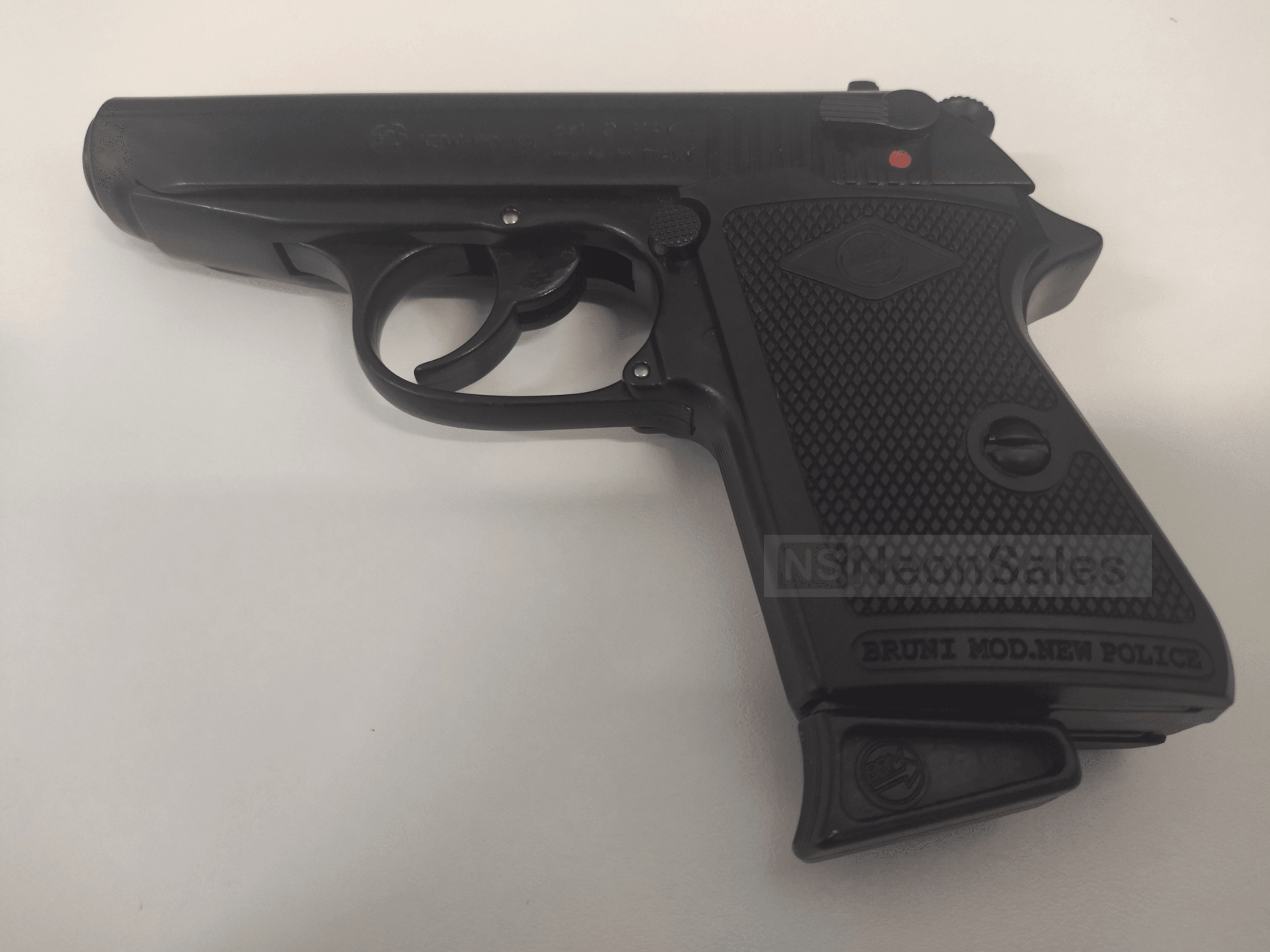 BRUNI NEW POLICE (PPK REPLICA) BLANK GUN - BLACK - NeonSales South Africa