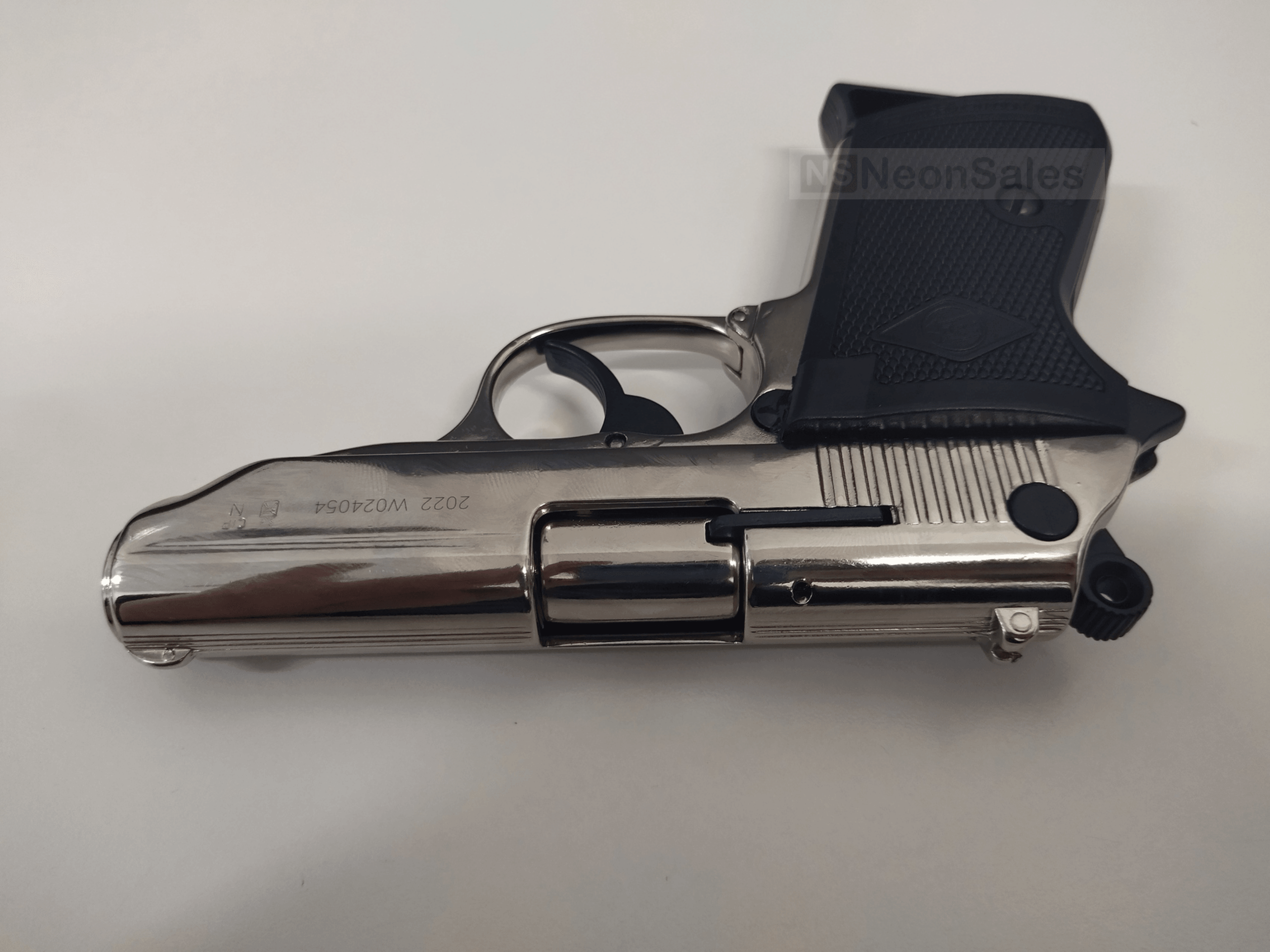 BRUNI NEW POLICE (PPK REPLICA) BLANK GUN - CHROME - NeonSales South Africa