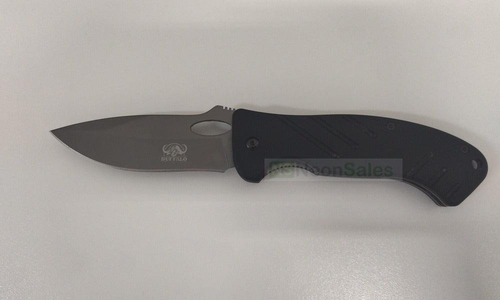 BUFFALO RIVER MAXIM FOLDER KNIFE 4.5" - BLACK - NeonSales {{ shop.shopifyCountryName }}