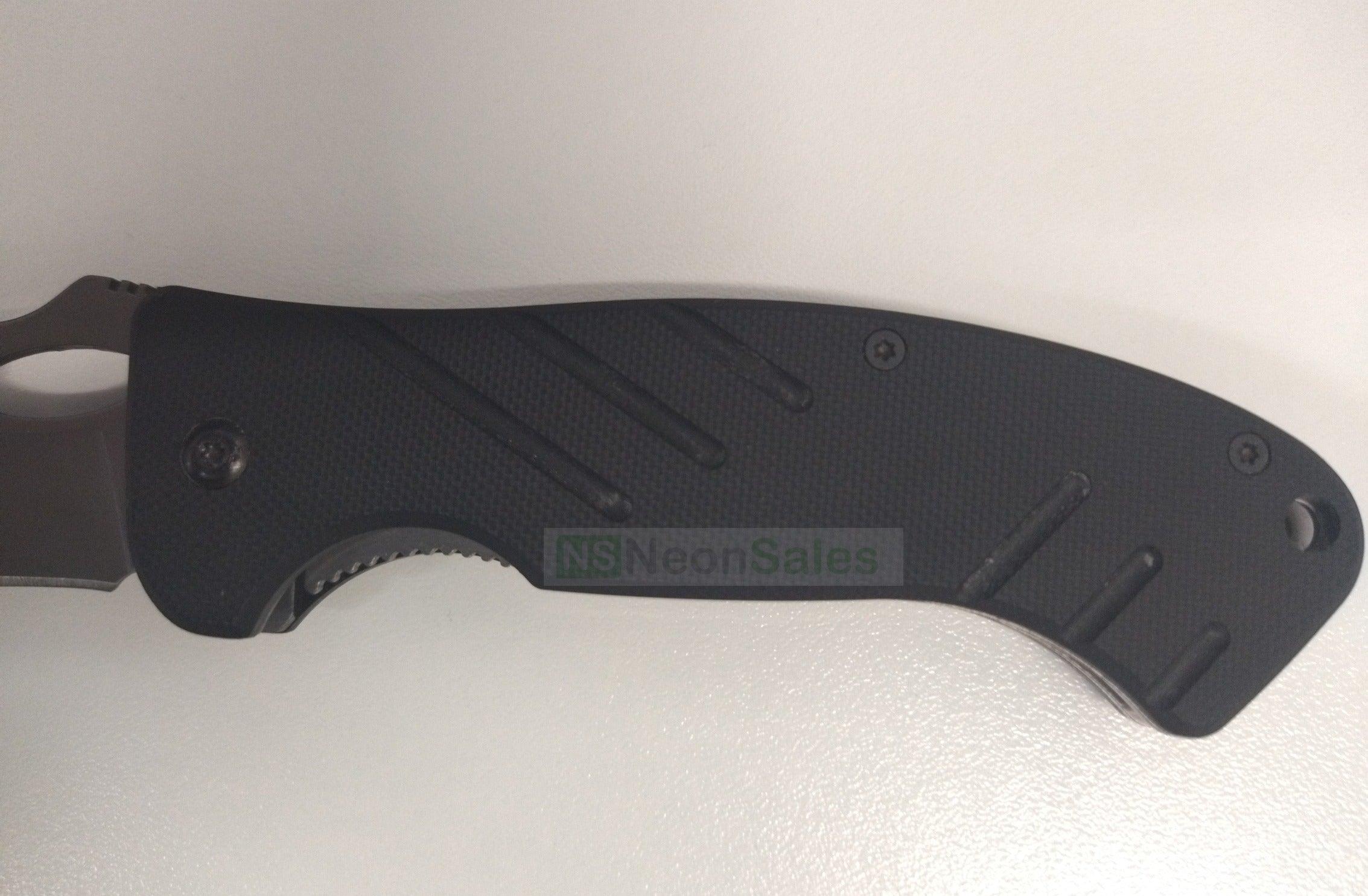 BUFFALO RIVER MAXIM FOLDER KNIFE 4.5" - BLACK - NeonSales South Africa