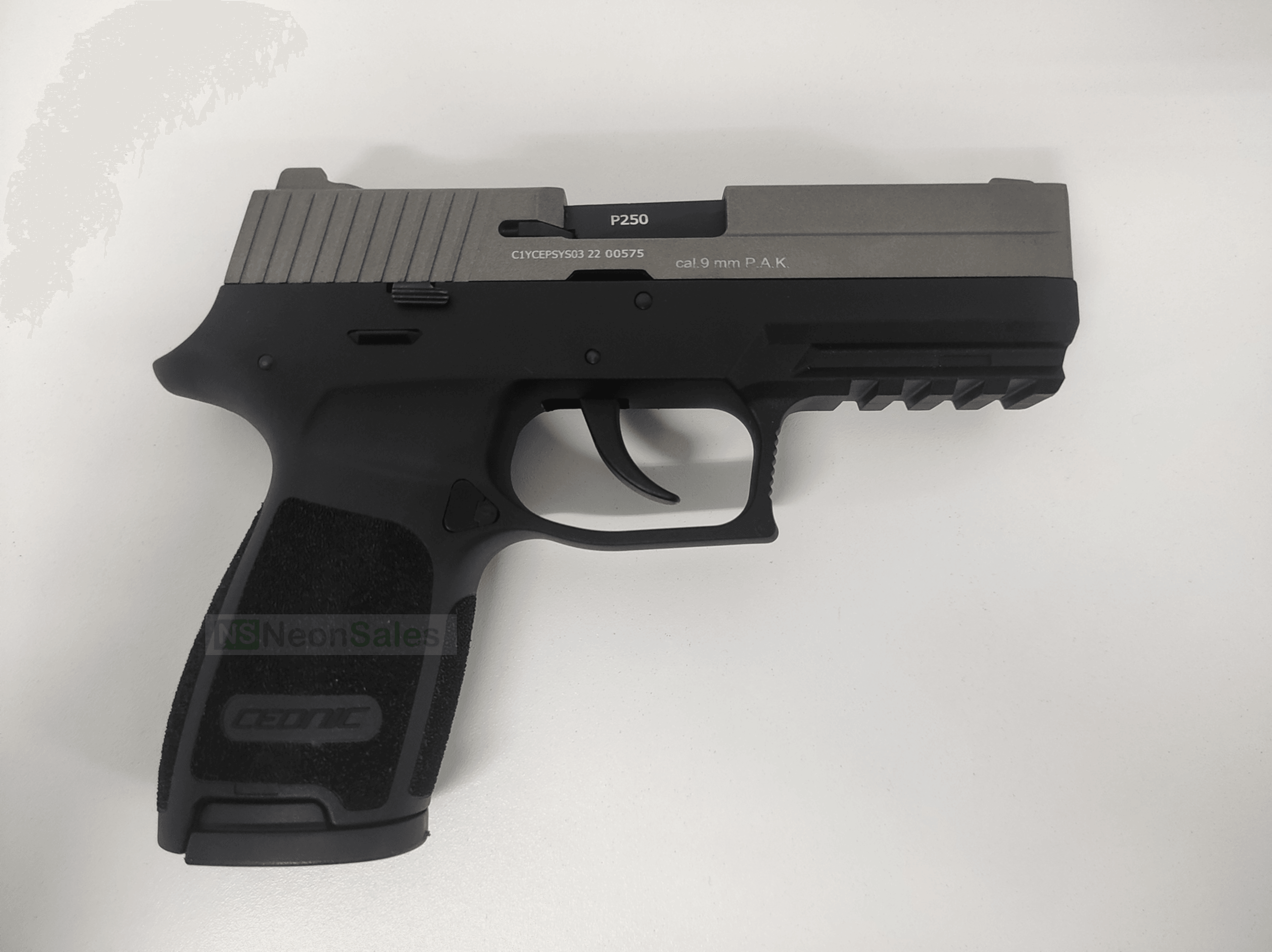 CEONIC P250 (P320 REPLICA) BLANK GUN - SMOKED - NeonSales South Africa