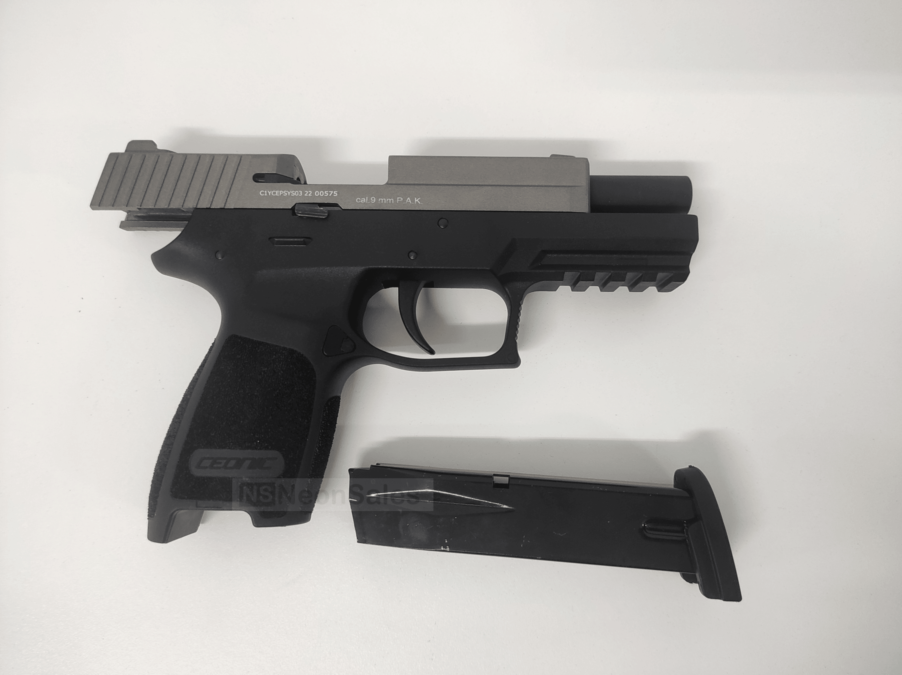 CEONIC P250 (P320 REPLICA) BLANK GUN - SMOKED - NeonSales South Africa